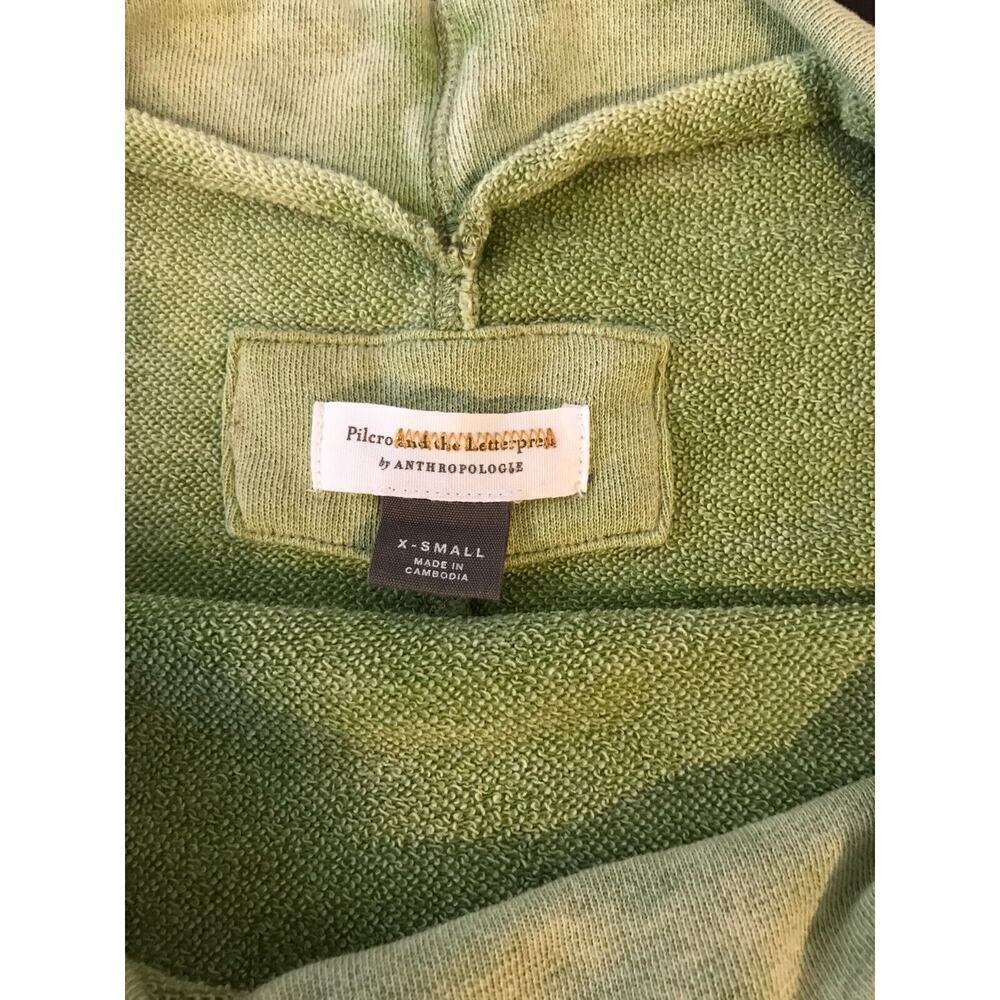 Anthro Pilcro Donna Lime Pullover Sweatshirt Off Shoulder XS - Picture 9 of 12